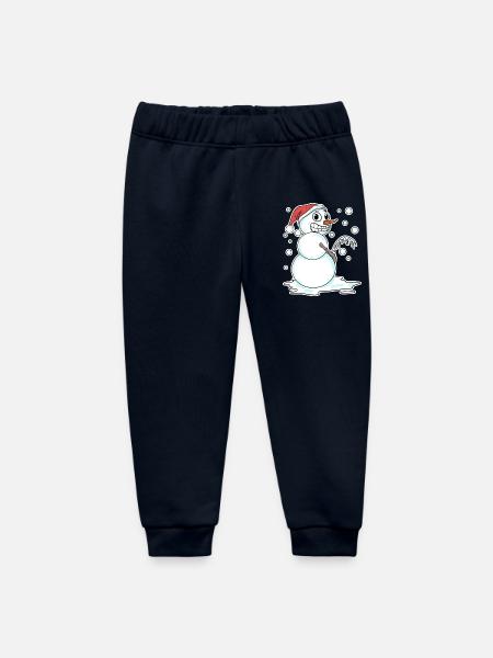 Schneemann lustig - Baby Organic Jogginghose Baby Tumbler von Stanley/Stella - Navy