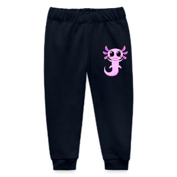 Axolotl Peace Zeichen - Baby Organic Jogginghose Baby Tumbler von Stanley/Stella - Navy - Vorne