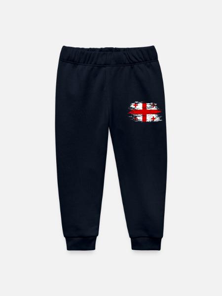 Georgien Flagge used - Baby Organic Jogginghose Baby Tumbler von Stanley/Stella - Navy