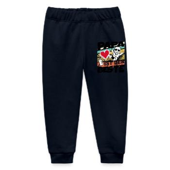 Baby Papa ist der Beste Jungen - Baby Organic Jogginghose Baby Tumbler von Stanley/Stella - Navy - Vorne