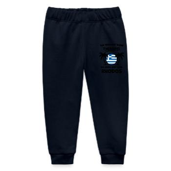 Rhodos Griechenland – Urlaub & Erinnerungen - Baby Organic Jogginghose Baby Tumbler von Stanley/Stella - Navy - Vorne