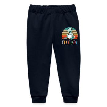Baby Kind Sprüche Cool Dinosaurier Retro - Baby Organic Jogginghose Baby Tumbler von Stanley/Stella - Navy - Vorne