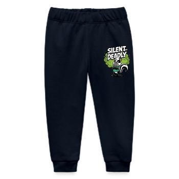 Lautlos, aber tödlich - Baby Organic Jogginghose Baby Tumbler von Stanley/Stella - Navy - Vorne
