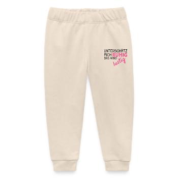 Unterschätz mich ruhig Spruch lustig - Baby Organic Jogginghose Baby Tumbler von Stanley/Stella - Natur - Vorne