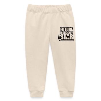 Zukünftige Ice Hockey Star - Baby Organic Jogginghose Baby Tumbler von Stanley/Stella - Natur - Vorne