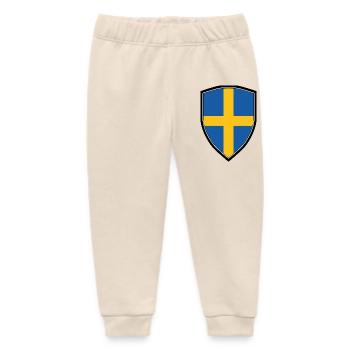 SWEDEN FLAG SHIELD - Baby Organic Jogginghose Baby Tumbler von Stanley/Stella - Natur - Vorne