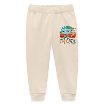 Baby Kinderwagen Rassel Spazieren gehen Retro - Baby Organic Jogginghose Baby Tumbler von Stanley/Stella - Natur - Vorne