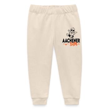 Baby Stadt Städte geboren in Aachen - Baby Organic Jogginghose Baby Tumbler von Stanley/Stella - Natur - Vorne