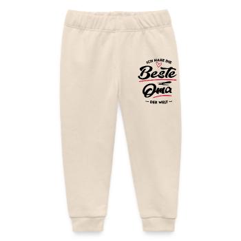 Baby Kinder Beste Oma der Welt Grandma - Baby Organic Jogginghose Baby Tumbler von Stanley/Stella - Natur - Vorne