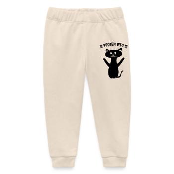 Pfoten weg - Baby Organic Jogginghose Baby Tumbler von Stanley/Stella - Natur - Vorne