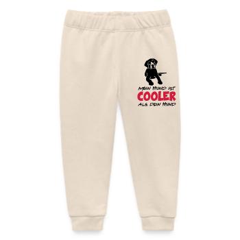 Baby Kind Cooler Hund - Baby Organic Jogginghose Baby Tumbler von Stanley/Stella - Natur - Vorne