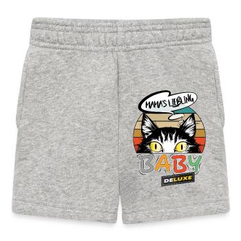 Mama Liebling Beste Baby - Baby Shorts - Grau meliert - Vorne