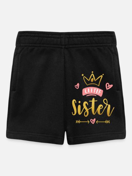 Little Sister Announcement – Baby & Kids Clothes - Baby Shorts - black