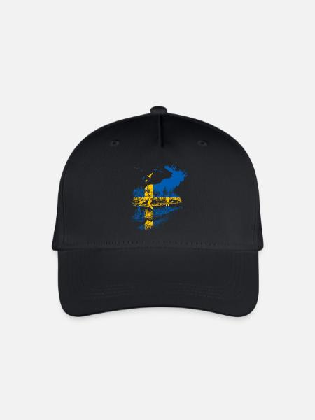 SCHWEDEN ELCH - Kinder Bio Basecap - Schwarz