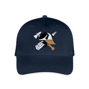 Feuerwehr Logo 3farbig - Kinder Bio Basecap - Navy - Vorne