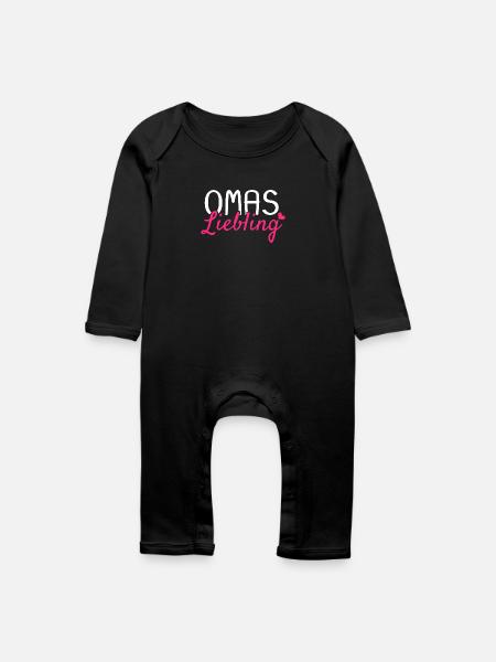 Omas Liebling - Baby Bio Strampler - Schwarz