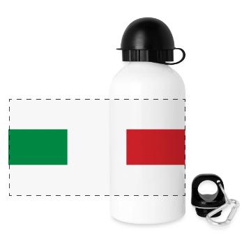 Italy Banner - Panoramic Thermal Bottle with Lid 500 ml - white - Front