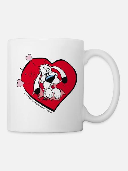 Asterix & Obelix - Idefix With Heart - Mug - white