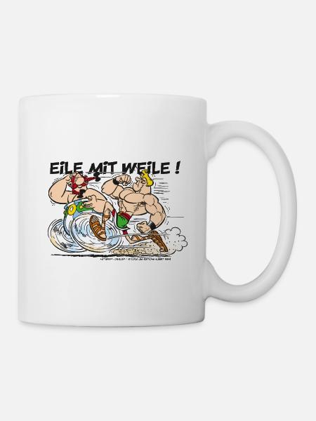 Obelix: Eile mit Weile! - Tasse - Weiß