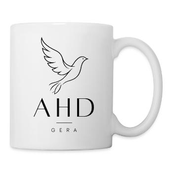 Hospizbewegung Gera - Flying Dove schwarz - Tasse - Weiß - Rechts