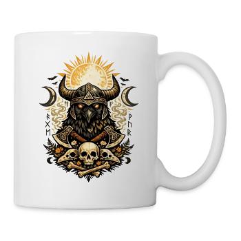 Rabenkrieger-Sonnenkranz - Tasse - Weiß - Rechts