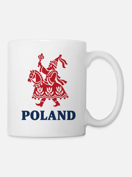 Polnische Lajkonik Volkskunst - Tasse - Weiß