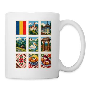 Rumänien Briefmarken - Tasse - Weiß - Rechts
