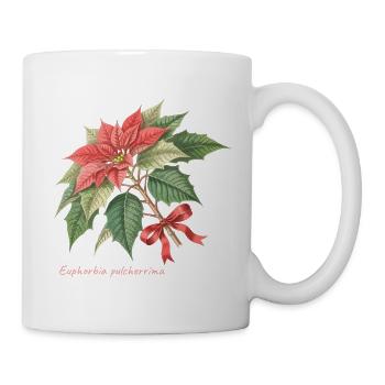 Stern von Bethlehem – Weihnachtsbotanischer Jahrgang - Tasse - Weiß - Rechts
