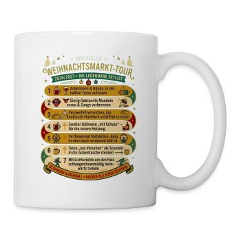 Weihnachtsmarkt Tour Setlist 2026 - Tasse - Weiß - Rechts