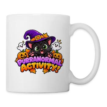 Purranormale Aktivität! - Süße Halloween-Katze - Tasse - Weiß - Rechts