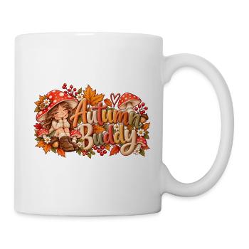 Autumn Buddy: Herbstfreunde - Tasse - Weiß - Rechts