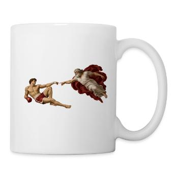Die Erschaffung des Boxers - Tasse - Weiß - Rechts