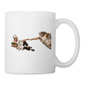 Die Erschaffung des Kochs - Tasse - Weiß - Rechts