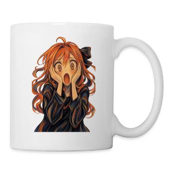 Der Schrei im Anime-Stil - Tasse - Weiß - Rechts