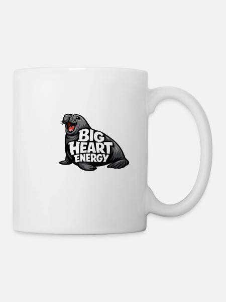 Südseeelefant - Tasse - Weiß