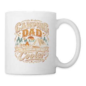 Camping Dad: Cooler als normaler Dad - Tasse - Weiß - Rechts