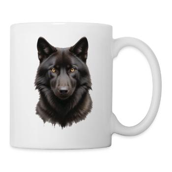 wolfkopf - Tasse - Weiß - Rechts