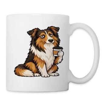 Collie Colliebesitzer Collieliebhaber Colliehalter - Tasse - Weiß - Rechts