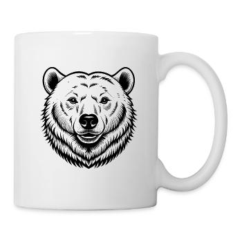Eisbär - Tasse - Weiß - Rechts