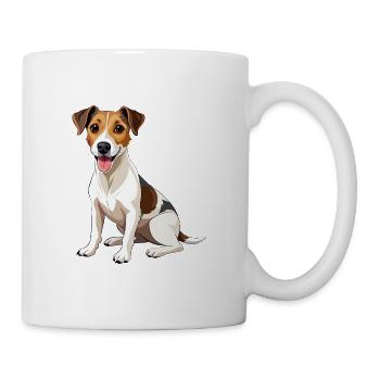 Russell Terrier Hund - Tasse - Weiß - Rechts