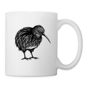 Kiwi-Vogel - Tasse - Weiß - Rechts