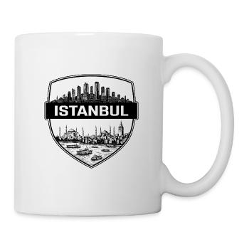 Istanbul Türkei Schild Wappen Hagia Sophia Geschenk - Tasse - Weiß - Rechts