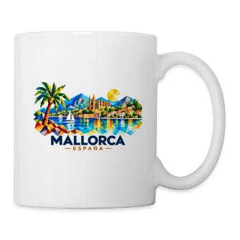 Mallorca - Balearen - Spanien - Espana - Insel - Tasse - Weiß - Rechts