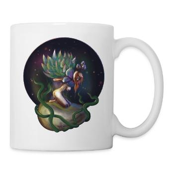 Helle Nymphe Sukkulentenpflanze - Tasse - Weiß - Rechts