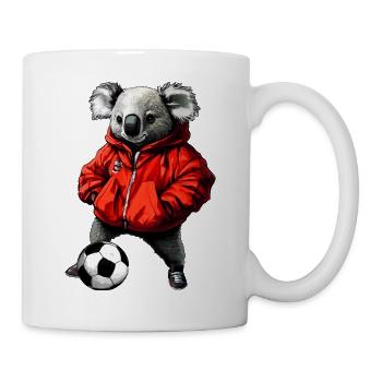 Fussball Koalas - Tasse - Weiß - Rechts
