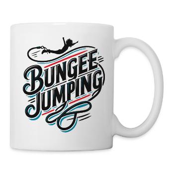  Bungee Jumper Geschenkidee, Bungy Jumps, Bungee - Tasse - Weiß - Rechts