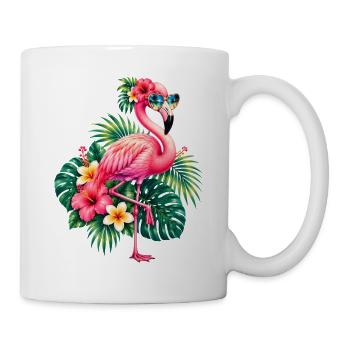 Niedlicher Flamingo Süße Flamingos - Tasse - Weiß - Rechts