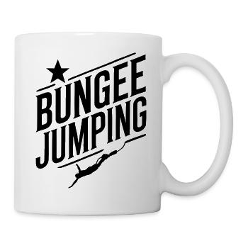  Bungee Jumper Geschenkidee, Bungy Jumps, Bungee - Tasse - Weiß - Rechts