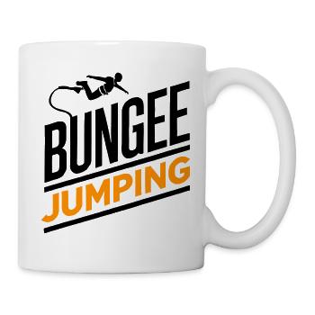  Bungee Jumper Geschenkidee, Bungy Jumps, Bungee - Tasse - Weiß - Rechts
