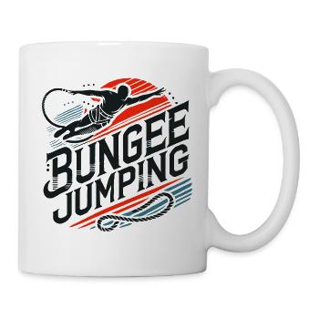  Bungee Jumper Geschenkidee, Bungy Jumps, Bungee - Tasse - Weiß - Rechts